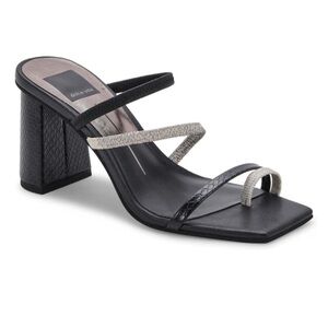 Dolce Vita Women's Prisma Heeled Sandal in Onyx Stella